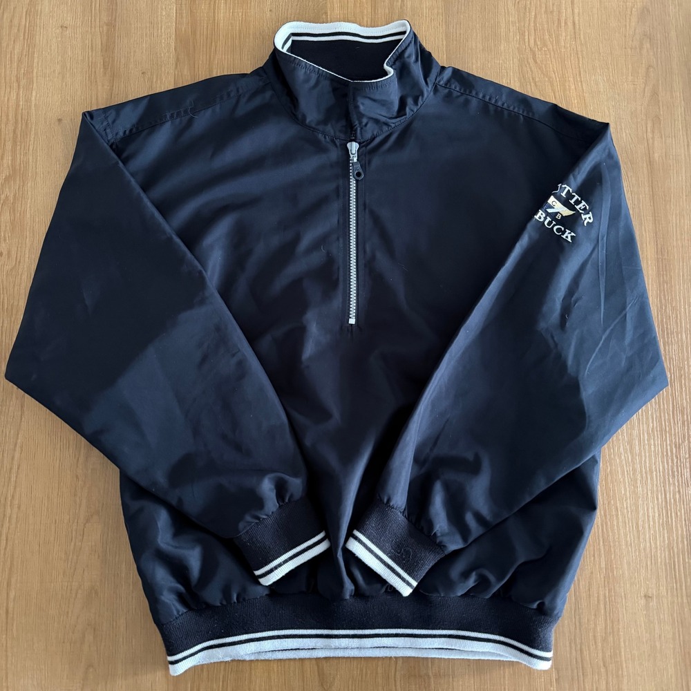 Cutter & Buck Womens Black ClimaGuard Golf Quarter Zip Windbreaker Jacket Small